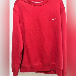 Red NIKE crew new sweatshirt
